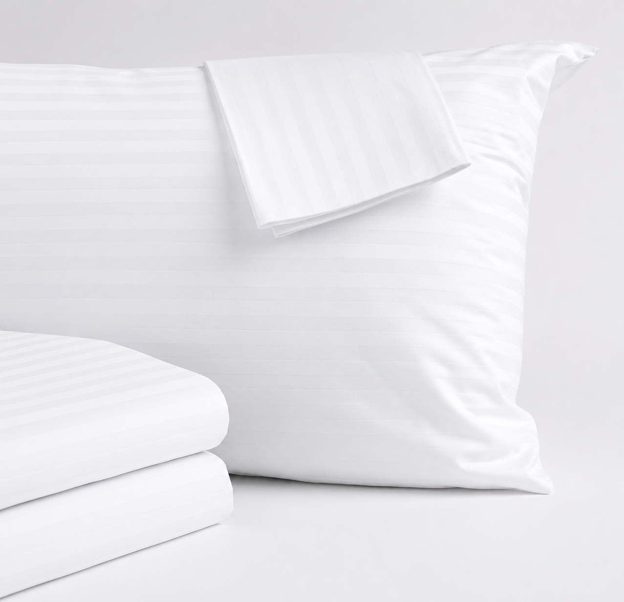 Juego de Sábanas Satin Stripe 250 H 50/50 (POL/ALG)