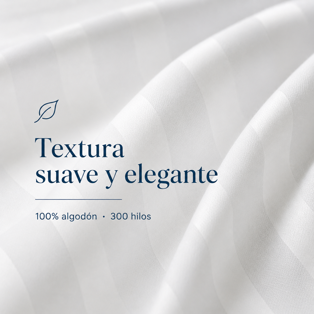 Juego de Sábanas Satin Stripe 300 H 100% Algodón