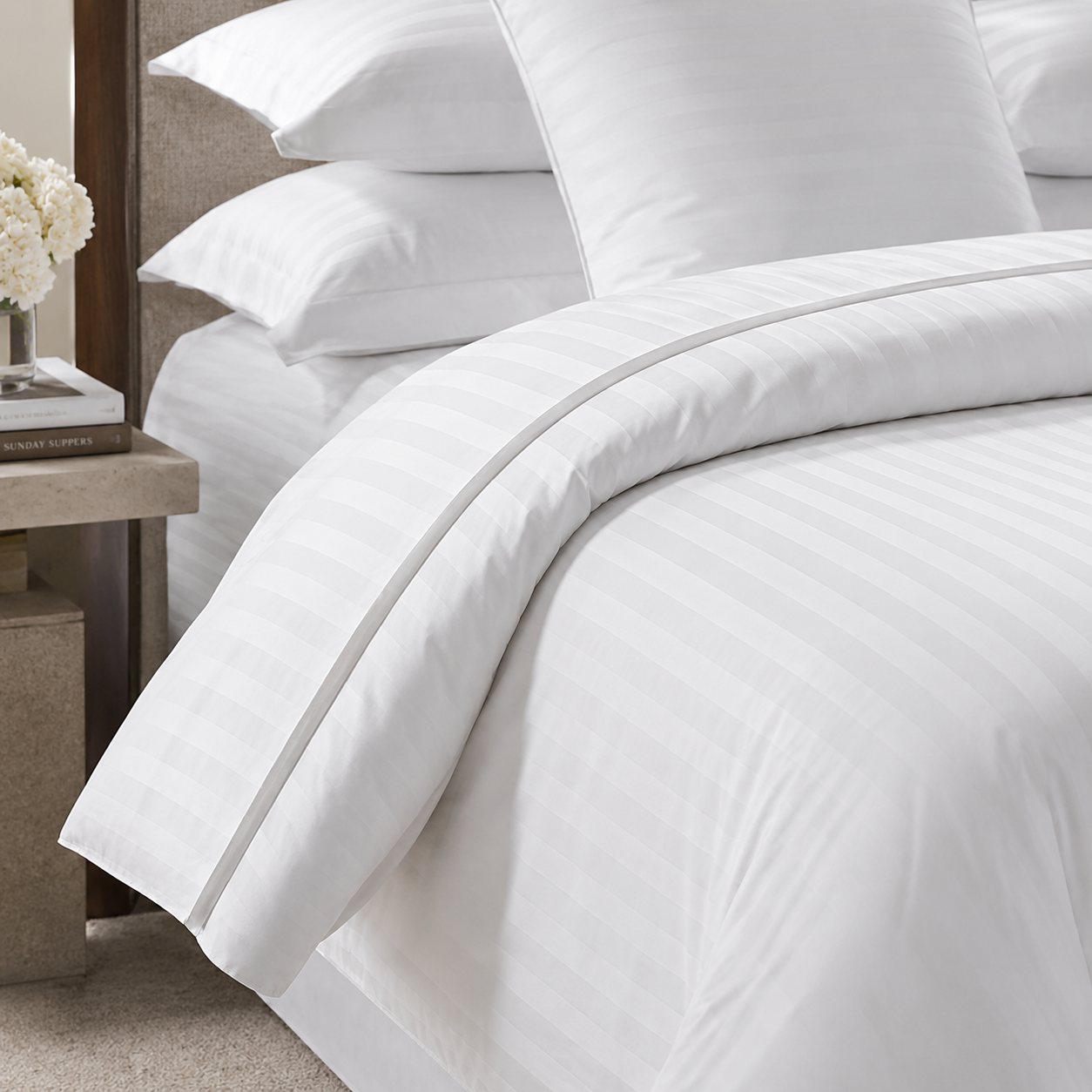Duvet Cover Satin Stripe 250 H 50 / 50 (POL/ALG)
