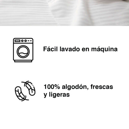 Juego de Sábanas Satin Stripe 300 H 100% Algodón