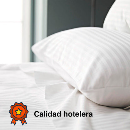 Juego de Sábanas Satin Stripe 300 H 100% Algodón