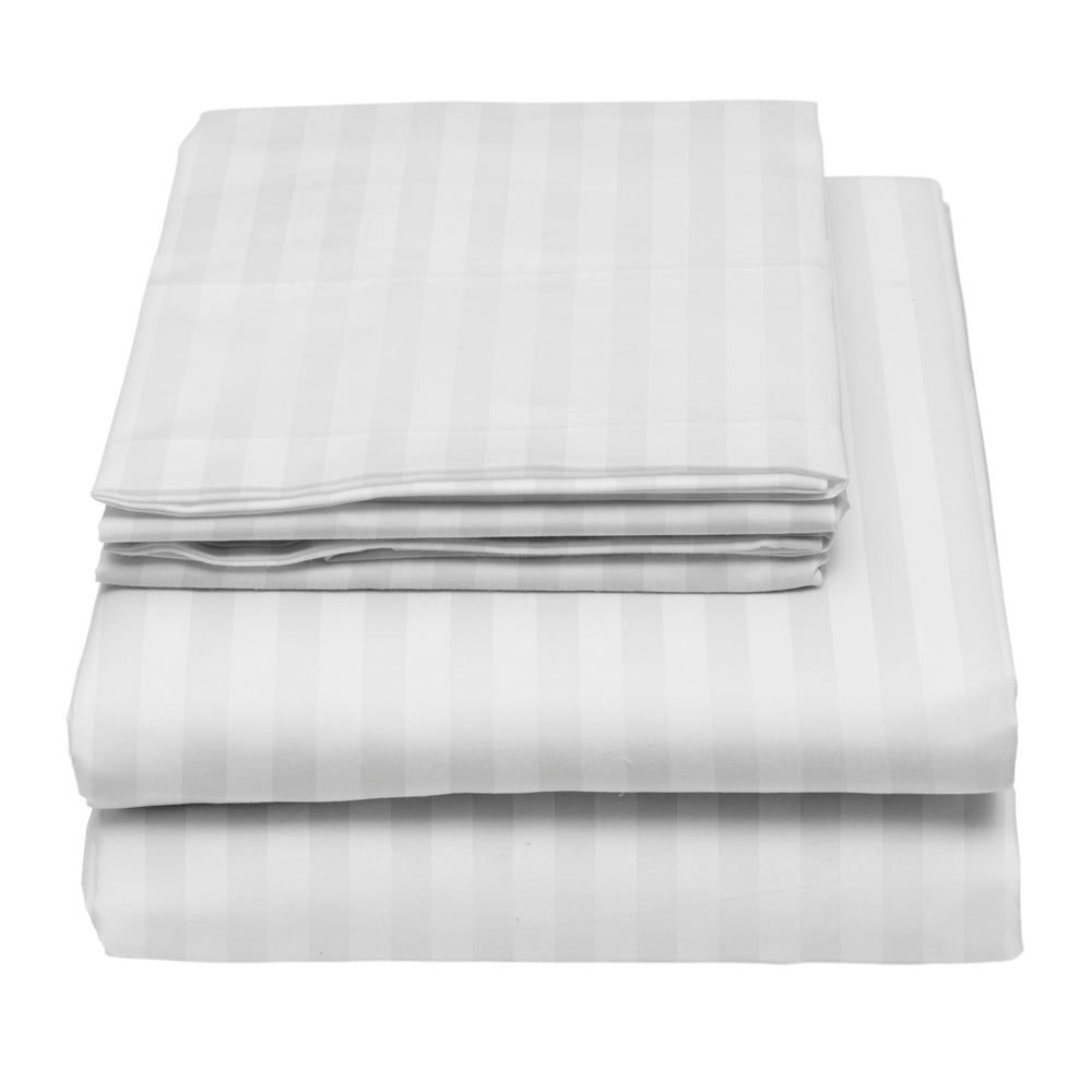 Juego de Sábanas Satin Stripe 250 H 50/50 (POL/ALG)